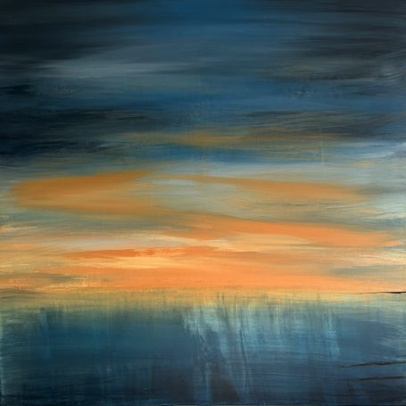 After the Light | Original Abstract Coastal Painting | 61 x 61cm