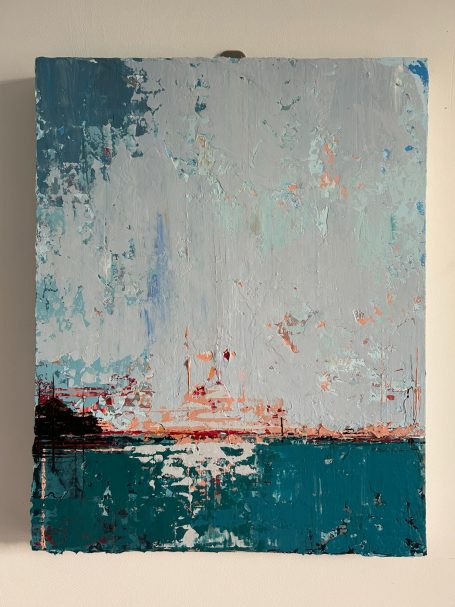 Low Horizon | Original Abstract Coastal Painting | 50x40cm