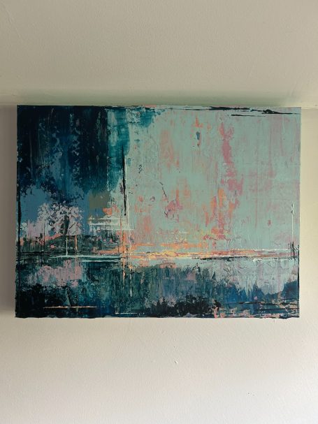 Pulled Apart | Original Abstract Landscape Painting | 30x40cm